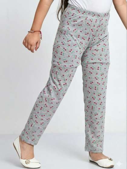 MTI FASHIONS Girls Pack
                    of 3 Regular Fit Graphic Print Track Pants
