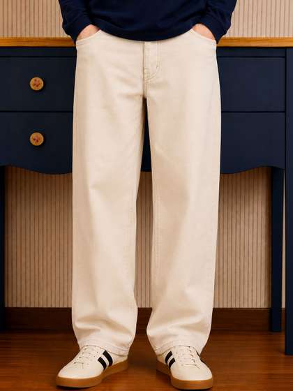 W.T.F - Witnessing
                          True Fashion Men Comfort Straight Fit Mid-Rise
                          Jeans