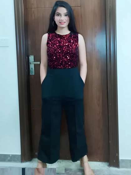 AmorLuxe Basic
                        Jumpsuit with Embroidered