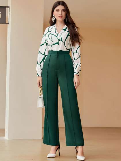 AmorLuxe Printed
                        Basic Jumpsuit
