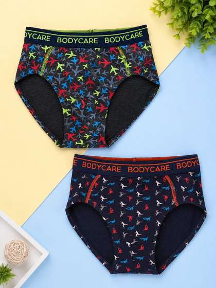 Bodycare Kids Boys Brief
                    Navy & Anthra Pack Of 2 - KGA2082C-PK005