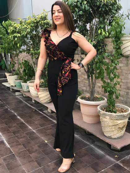 AmorLuxe Printed
                        Basic Jumpsuit