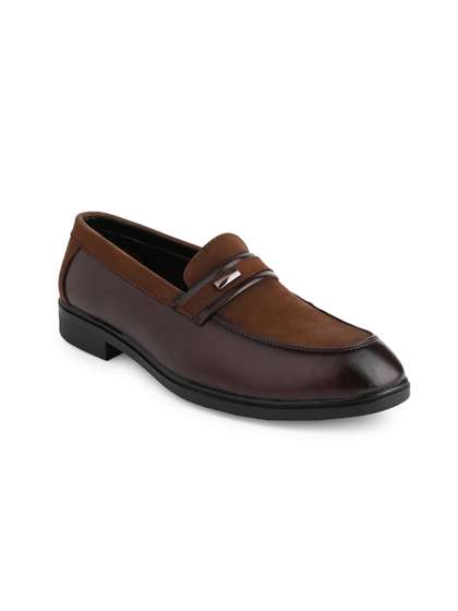 HERE&NOW Men
                        Brown Formal Penny Loafers