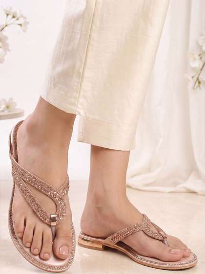 Stylegalaxy Women
                        Embellished Party One Toe Flats