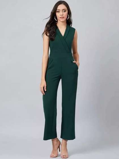 AmorLuxe Basic
                        Jumpsuit with Embroidered
