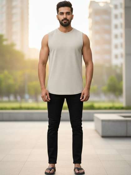 ESOROUCHA Self Design
                      Cotton Tank