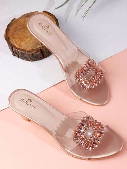 Dollphin
                          Embellished Party Block Mules