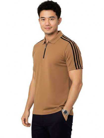 Moda Rapido Men Dri-FIT Polo Collar Slim Fit T-shirt