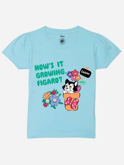 YK Disney Girls
                      Printed Puff Sleeves T-shirt