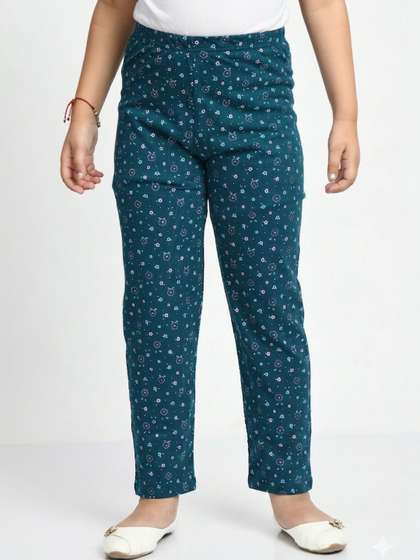 MTI FASHIONS Girls Pack
                    of 3 Regular Fit Graphic Print Track Pants