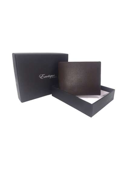 EXOTIQUE Men Leather Two
                    Fold Wallet