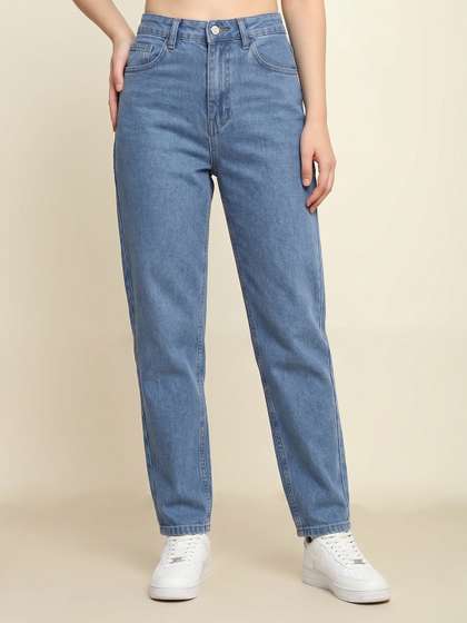 zayla Women Cotton
                        Loose High-Rise Stretchable Jeans