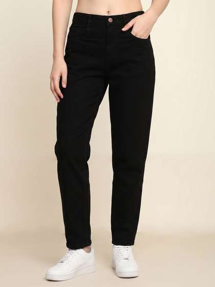 zayla Women Comfort
                        Relaxed Fit High-Rise Stretchable Jeans