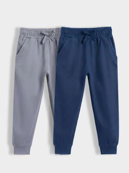 Orange Sugar Kids Unisex
                    Pack of 2 Cotton Joggers