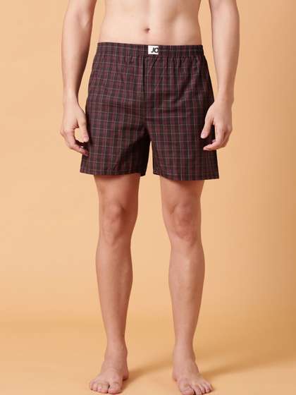 Joven Checked Pure
                        Cotton Boxers