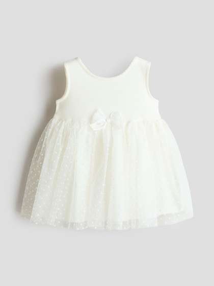 H&M Tulle-skirt jersey dress