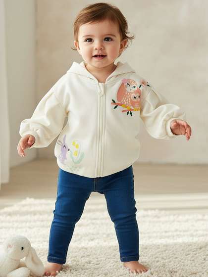 Juniors by Babyshop
                    Girls Embroidered Hooded Sweatshirt
