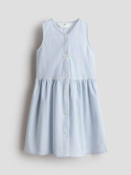 H&M Sleeveless Seersucker Dress