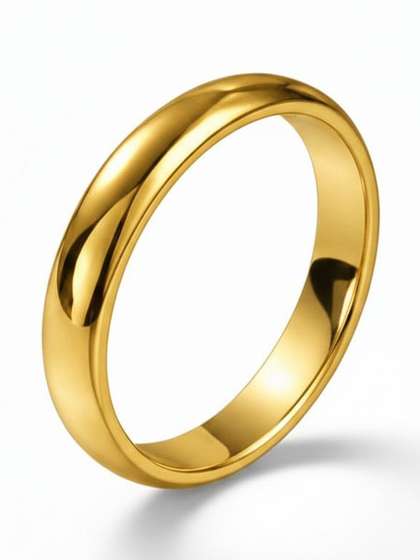 Lovemi Movements
                      Unisex Gold-Plated Finger Ring