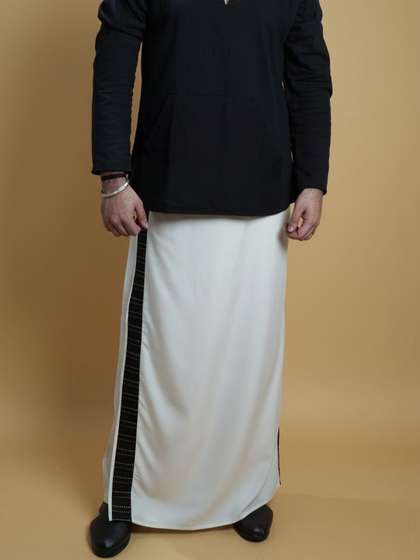 NIRMAL ONLINE Men
                        Striped Dhoti Pants Dhotis