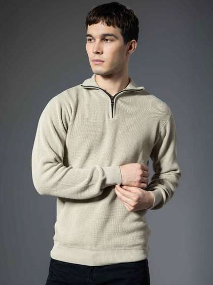 GRITSTONES Men
                        Graphic Printed Long Sleeves Cotton Pullover