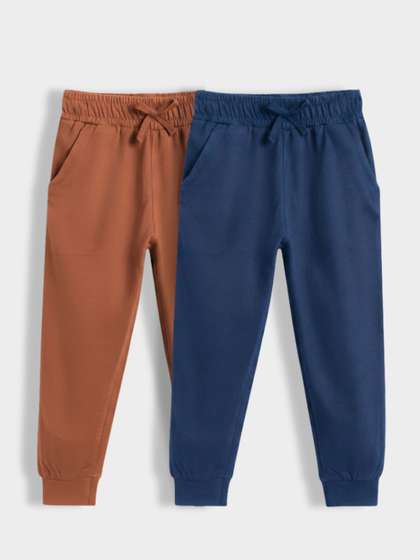 Orange Sugar Kids Unisex
                    Pack of 2 Cotton Joggers