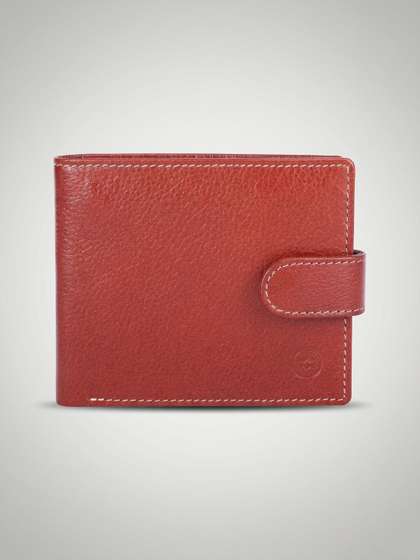 MARSTEN Men Textured
                    Leather Two Fold Wallet