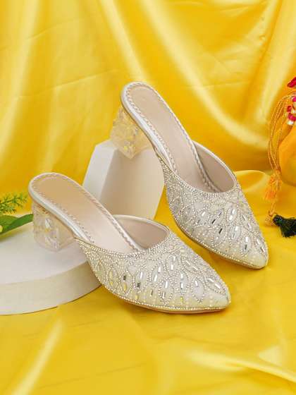 LMG Lifestyle
                        Embellished Party Block Mules