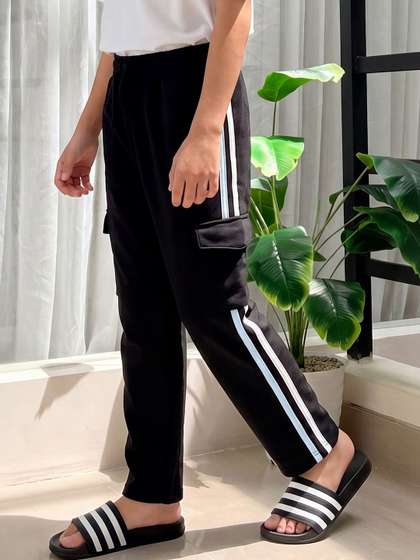 Lil Tomatoes Boys
                      Regular Fit Striped Joggers