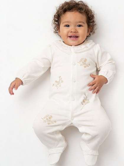 Giggles by Babyshop
                    Girls Embroidered Sleepsuit