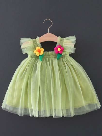 INCLUD Applique Net
                    Sleeveless Dress