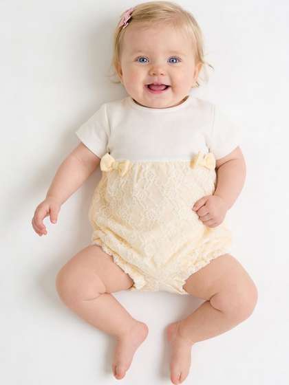 Giggles by Babyshop
                      Girls Lace Rompers