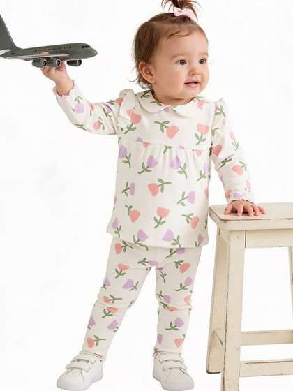Juniors by Babyshop
                    Girls Printed Top with Leggings