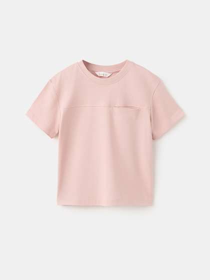 Mango Kids Boys
                    Drop-Shoulder Sleeves Pure Cotton T-shirt