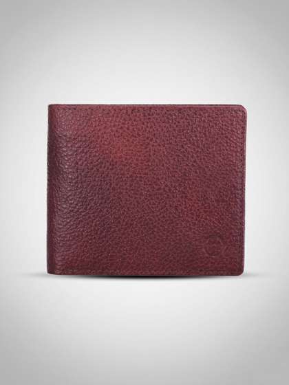 MARSTEN Men Textured
                    Leather Two Fold Wallet