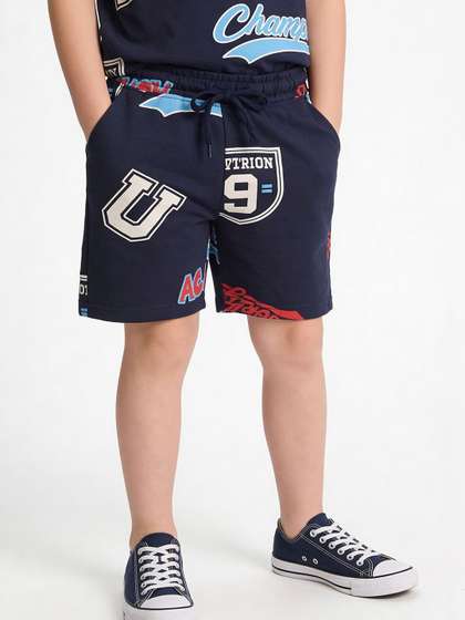 Fame Forever by
                    Lifestyle Boys Typography Printed Shorts
