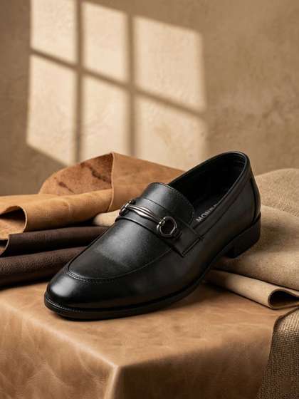 HERE&NOW Men
                        Round Toe Slip-On Shoes Formal Shoes