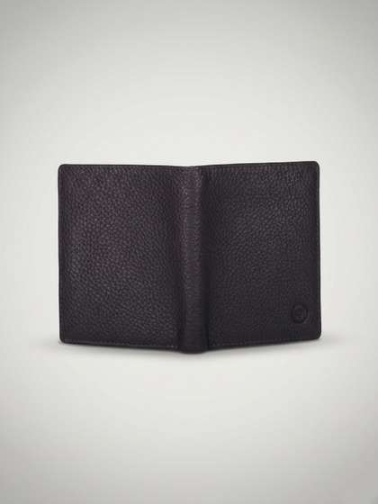 MARSTEN Men Textured
                    Leather Two Fold Wallet