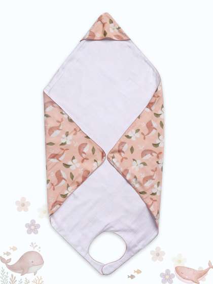 cocoon care Infants
                    Bamboo Muslin 3-in-1 Baby Hooded Towel