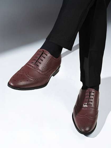 LOUIS STITCH Men
                          Textured Formal Lace Up Brogue Shoes