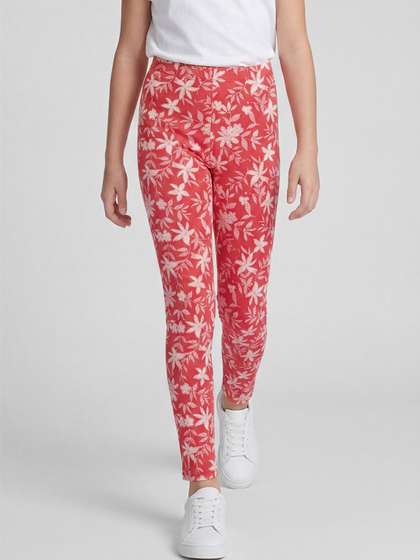R&B Girls Cotton
                    Blend Printed Ankle Length Leggings