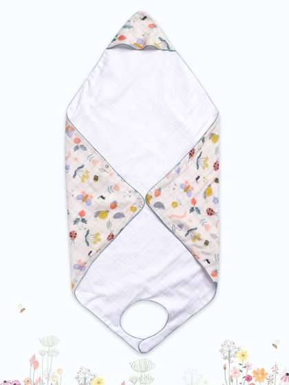 cocoon care Infants
                    Bamboo Muslin 3-in-1 Baby Hooded Towel
