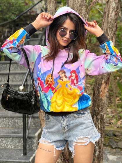 TANDUL Women
                          Printed Hooded Sweatshirt