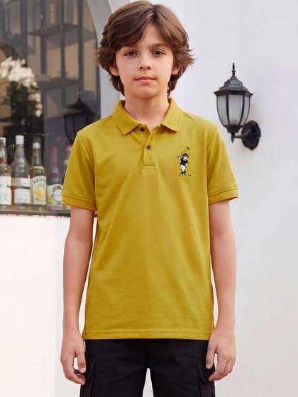 Lil Tomatoes Boys
                    Printed Polo Collar T-shirt