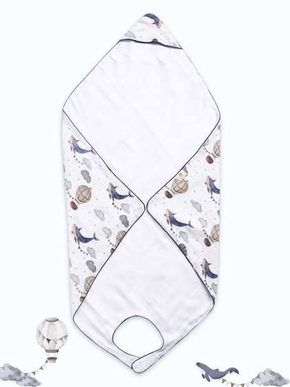 cocoon care Infants
                    Bamboo Muslin 3-in-1 Baby Hooded Towel