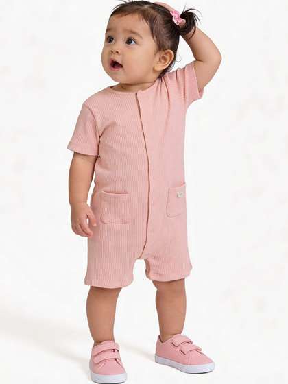 Juniors by Babyshop
                      Girls Ribbed Rompers
