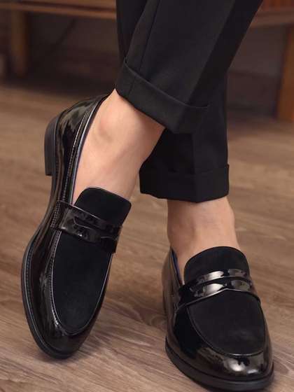 HERE&NOW Men
                        Round Toe Formal Slip On Shoes