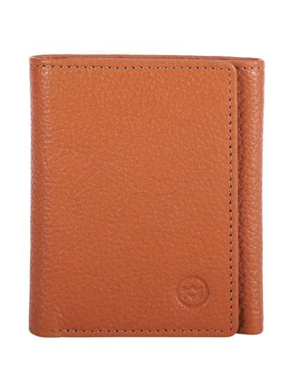 MARSTEN Men Textured
                    Leather Three Fold Wallet