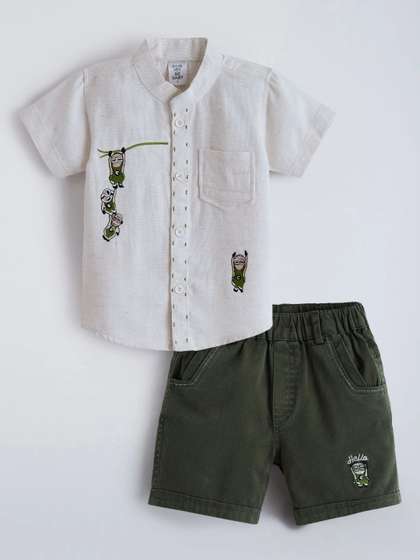 Hopscotch Boys Shirt
                    with Shorts
