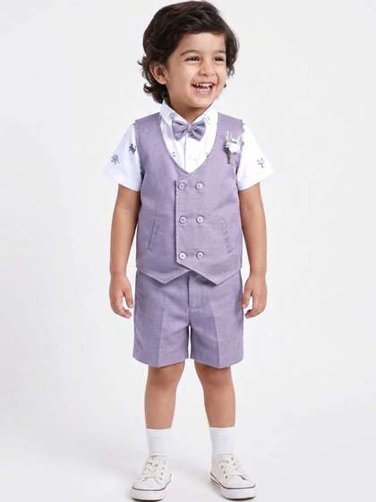 Hopscotch Boys Printed
                    Shirt with Shorts